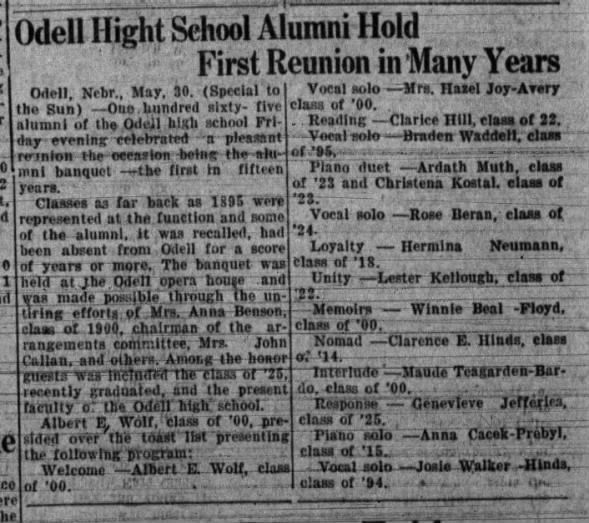 Clipping from Beatrice Daily Sun